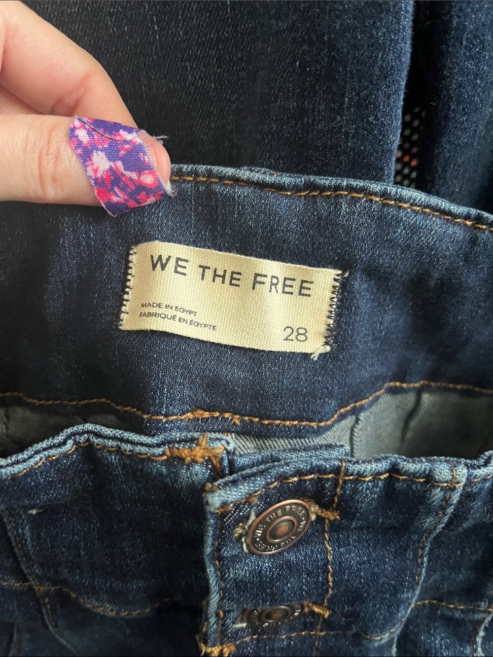 Free People Jayde Crop Flare Tulsa Blue 28 - Picture 5 of 6